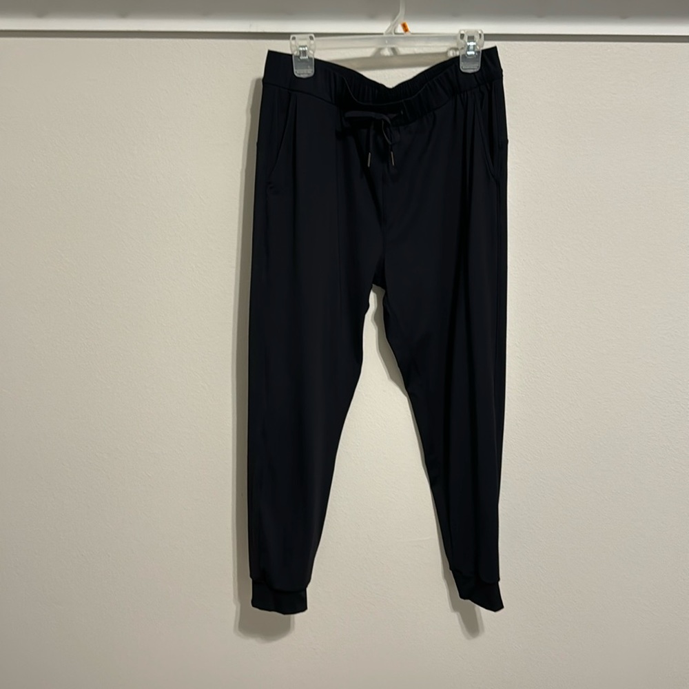 Black nylon/spandex jogger. Size large.